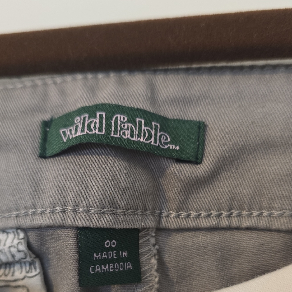 Target Wild Fable Gray Pants with White And Black Trim. Size 00. NWT - Picture 5 of 16